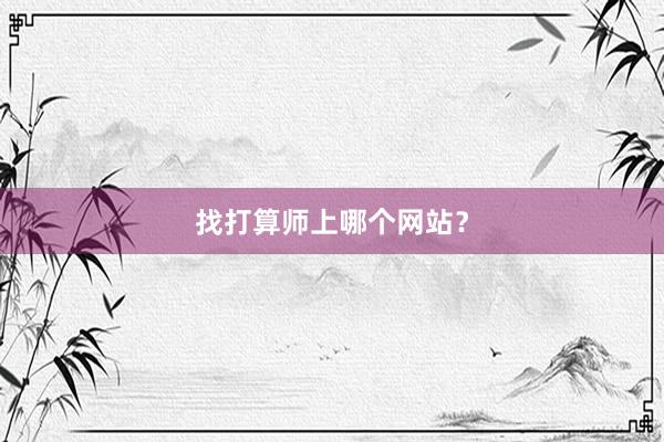 找打算师上哪个网站？