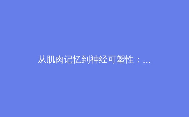 从肌肉记忆到神经可塑性：现代运动科学如何重新定义竞技体育的极限 - 2